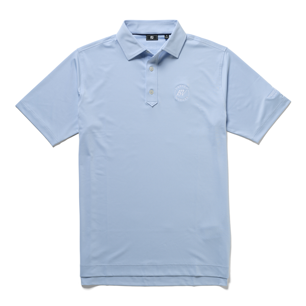 Vokey Solid Lisle Sky Blue Polo	