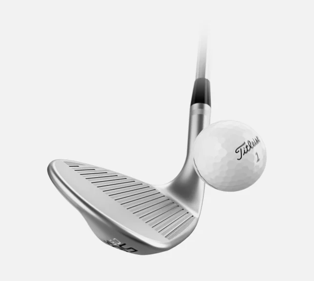 Three SM10 Vokey Design iron clubheads in a row.