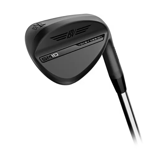 Iron clubhead with a deep, jet black finish offering a sleek and bold aesthetic, enhancing its modern appeal